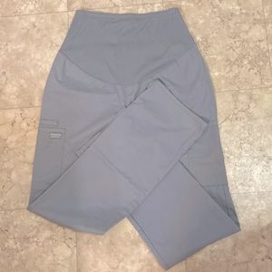 Maternity Scrub Pants Grey Small Tall Cherokee Workwear